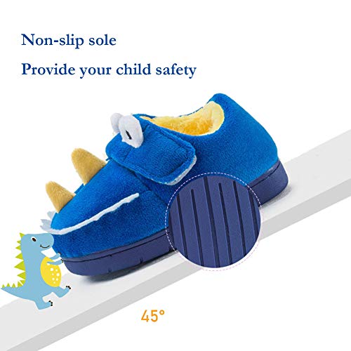 Fadezar Zapatillas De Estar por Casa para Niñas Niños Invierno Pantuflas Animales Antideslizantes Cálido Slippers Verde Claro 23/24