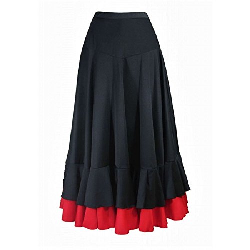 Falda de flamenco para mujer 2 volantes