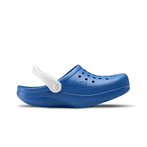 Feliz Caminar - Zueco Sanitario Kinetic Azul Eléctrico/Blanco, 38