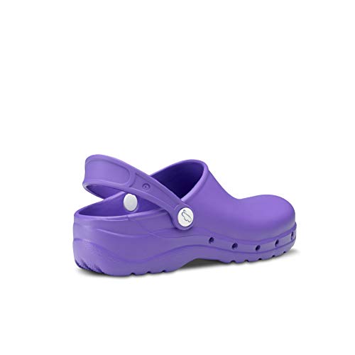 Feliz Caminar - Zuecos Sanitarios Flotantes, Lavanda, 43 EU