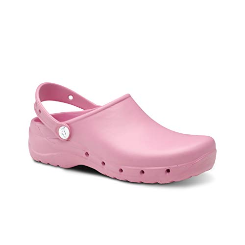 Feliz Caminar - Zuecos Sanitarios Flotantes, Rosa, 35 EU