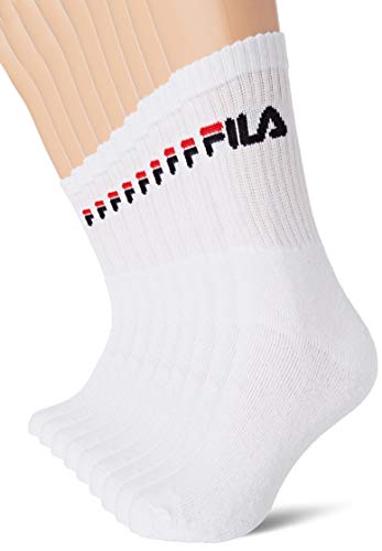 Fila Calcetines de deporte para Hombre, Blanco, 39/42 (pack de 9)