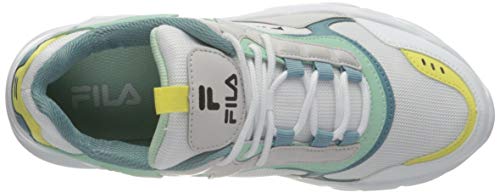 Fila Collene, Zapatillas Mujer, Blanco (White/Cameo Blue), 37 EU
