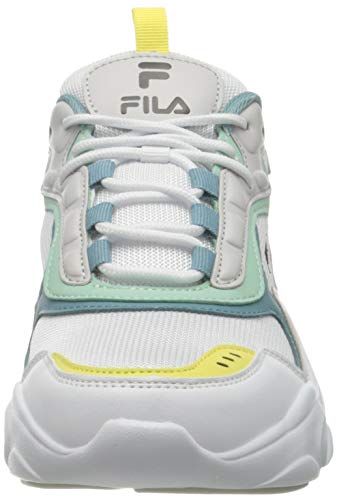 Fila Collene, Zapatillas Mujer, Blanco (White/Cameo Blue), 37 EU