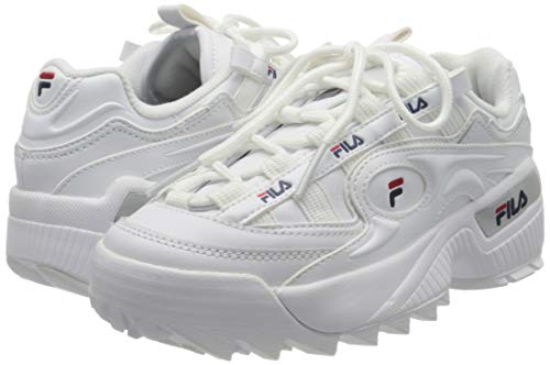 Fila D-Formation wmn, Zapatillas de Deporte Mujer, Blanco (White/Navy/Red), 36 EU