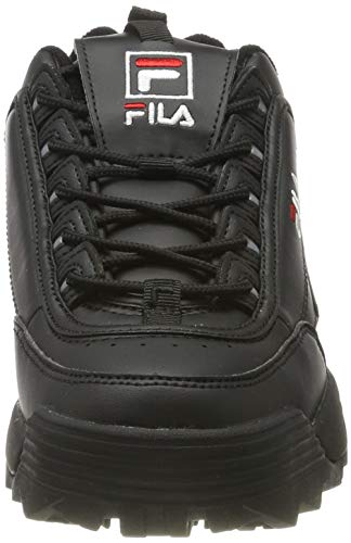 FILA Disruptor, Zapatillas Mujer, Negro (Black/Black), 38 EU