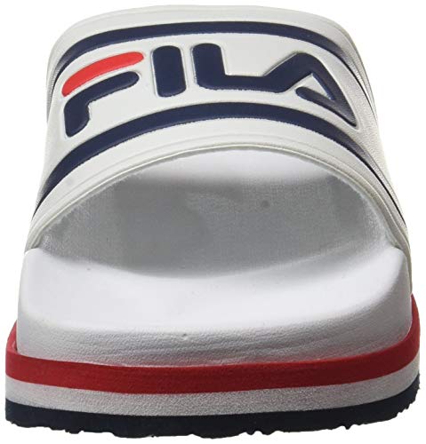 FILA Morro Bay Zeppa wmn, Sandalia Mujer, Blanco (White/Stripe), 36 EU