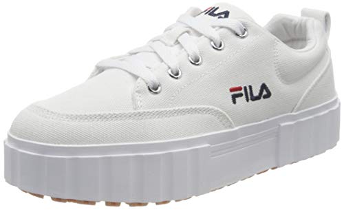 Fila Sandblast, Zapatillas Mujer, Blanco (White), 38 EU