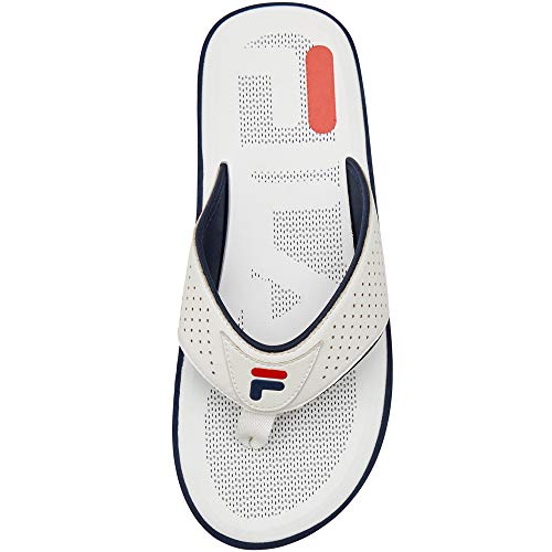 FILA Sunshine Coast Men, Chanclas abatibles Hombre, Blanco (White/Navy), 40 EU