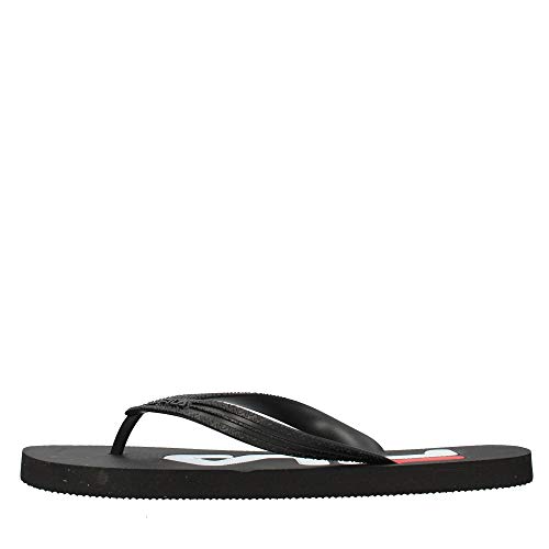 FILA Troy Men, Chanclas abatibles Hombre, Negro (Black), 43 EU