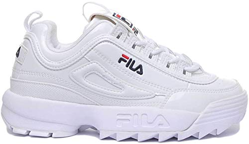 Fila Wmn Disruptor Low 1010746-1fg, Zapatillas Mujer, Blanco (White 1010746/1fg), 37 EU