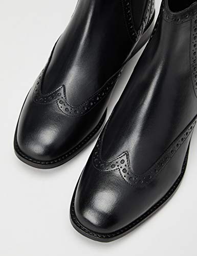 find. Brogue Botines, Negro Black, 40 EU