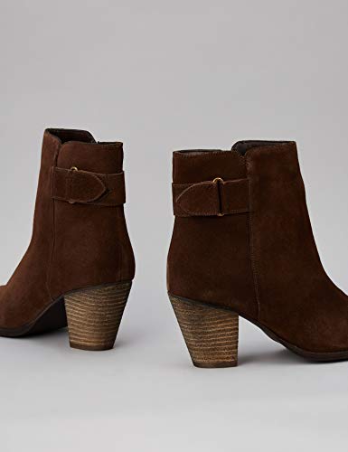 find. Casual Ankle Leather Botas Chelsea, Marrón Brown, 36 EU