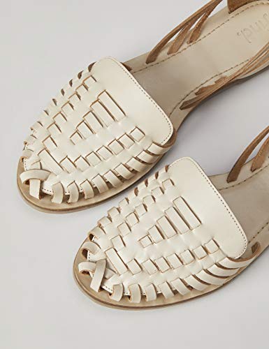 FIND Darling 1W3-004 Mujer Sandalias Punta Cerrada, Marfil (Bone), 36 EU