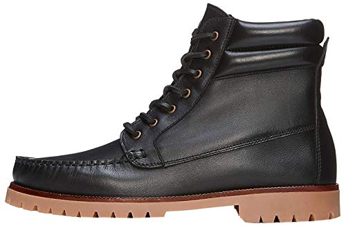 find. Leather Boat Chukka Boots, Schwarz Black), 43 EU
