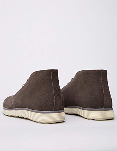 find. Leather Botas Chukka, Gris Grey, 43 EU
