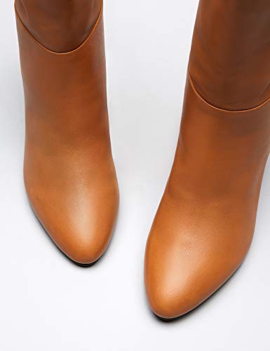 find. Leather Botas Mosqueteras, Beige Tan, 39 EU