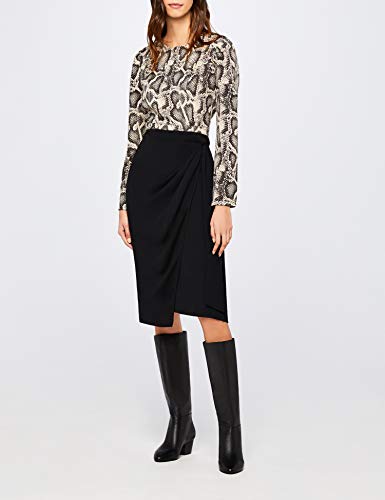 find. Leather Botas Mosqueteras, Negro Black, 39 EU