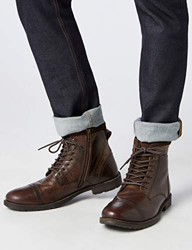 find. Max Zip Worker Botas Clasicas Men's, Marrón (Dark Brown), 44 EU