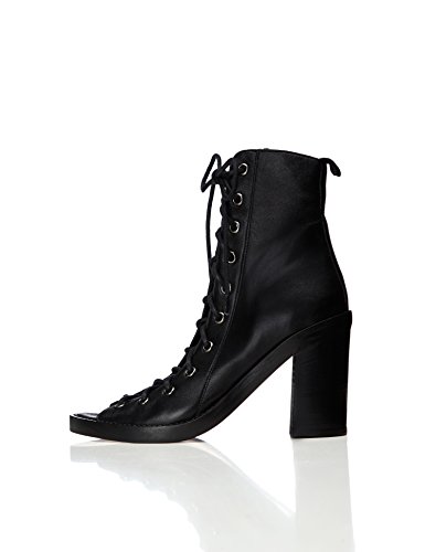 find. Sandalias de Tacón con Cordones para Mujer, Negro (Black), 37 EU