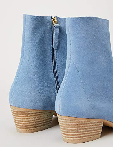 FIND Unlined Western Botas Camperas, Azul (Blue), 38 EU