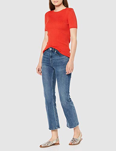 find. Woven Leather Sandalias de Talón Abierto, Dorado Metallic, 38 EU