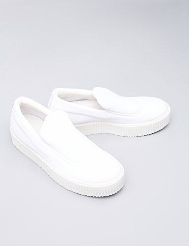 find. Zapatillas de Deporte sin Cordones para Mujer, Blanco (White), 39 EU