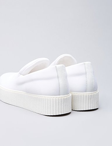 find. Zapatillas de Deporte sin Cordones para Mujer, Blanco (White), 39 EU