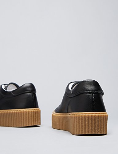 find. Zapatillas de Piel para Mujer, Negro (Black), 38 EU