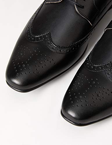 find. Zapato Blucher de Piel con Calados para Hombre, Marrón (Tan), 44 EU