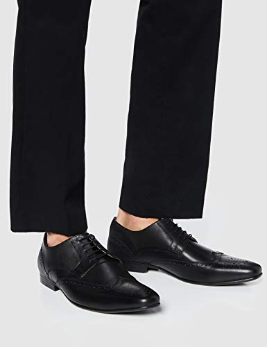 find. Zapato Blucher de Piel con Calados para Hombre, Marrón (Tan), 44 EU