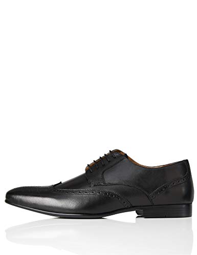 find. Zapato Blucher de Piel con Calados para Hombre, Marrón (Tan), 44 EU