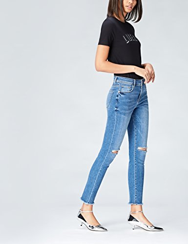 find. Zapatos de Charol con Puntera para Mujer, Plateado (Silver), 36 EU