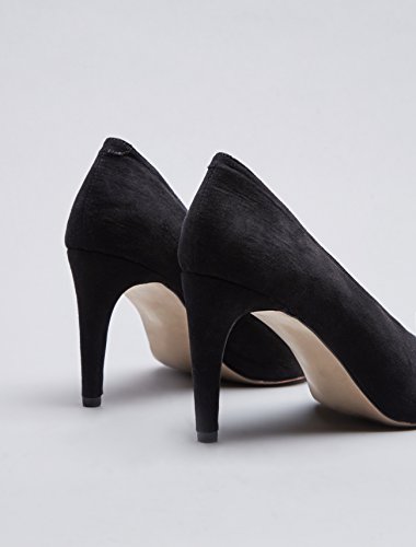 find. Zapatos de Tacón con Empeine Alto para Mujer, negro, 38