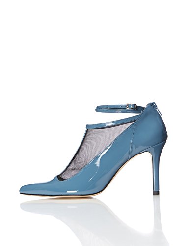 find. Zapatos Estilo Mary Jane de Charol para Mujer, Azul (Blue), 39 EU