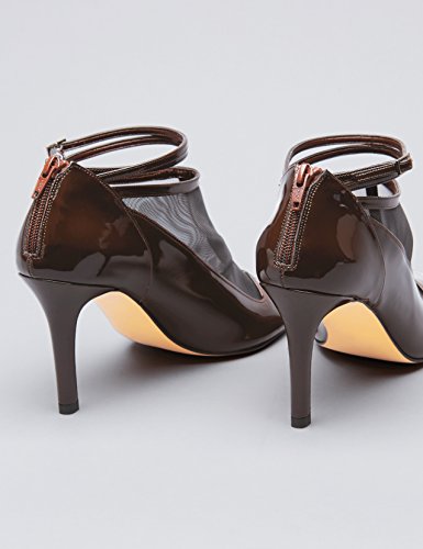 find. Zapatos Estilo Mary Jane de Charol para Mujer, Marrón (Brown), 37 EU