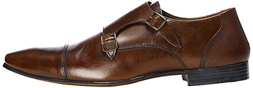 find. Zapatos estilo Monje de Doble Hebilla para Hombre, Marrón (Brown), 42 EU