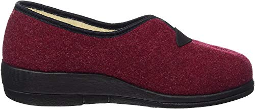 Fischer Dora, Zapatillas de Estar por casa Mujer, Rojo (Bordo 341), 36 EU