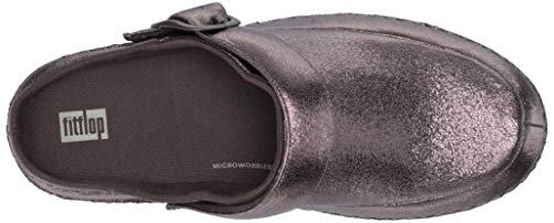 FitFlop Gogh Pro Superlight Glitzy, Zuecos Mujer, Plateado (Pewter 054), 38 EU