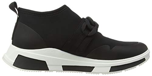 FitFlop Heda Chain Slip-On Sneakers, Zapatillas sin Cordones Mujer, Negro 001, 39 EU