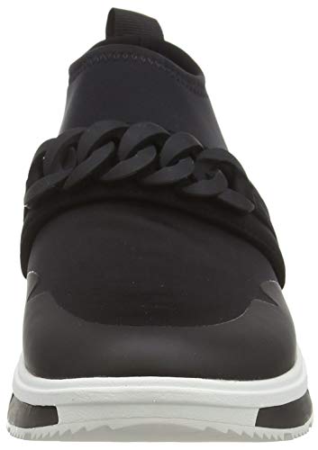 FitFlop Heda Chain Slip-On Sneakers, Zapatillas sin Cordones Mujer, Negro 001, 39 EU