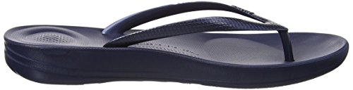 FitFlop Iqushion Ergonomic Flip-Flops, Chanclas Mujer, Blue (Midnight Navy 399), 37 EU