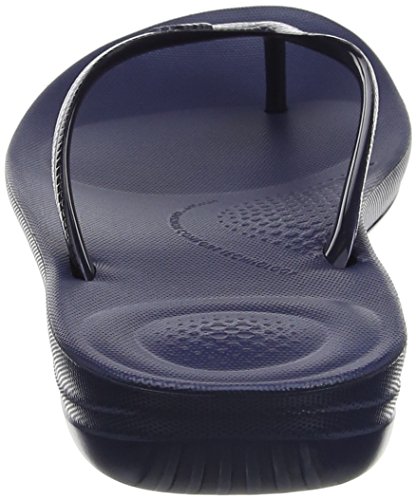 FitFlop Iqushion Ergonomic Flip-Flops, Chanclas Mujer, Blue (Midnight Navy 399), 40 EU