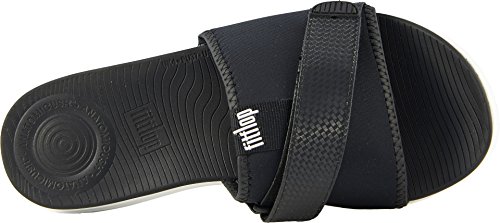 FitFlop Neoflex TM Slides Sandals, Chanclas para Mujer, Negro (Black Mix 231), 41 EU