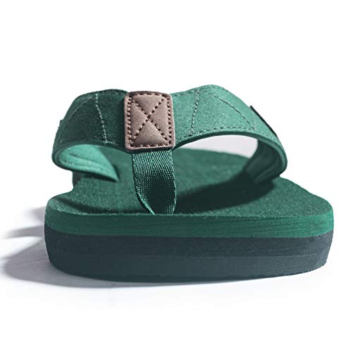 FITORY Chanclas de Hombre para la Playa Sandalias Comodo de Verano para Interior o Exterior Verde Talla 41 EU