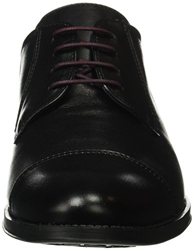 Fluchos | Zapato de Hombre | HERACLES 8412 Memory Negro Zapato de Vestir | Zapato de Piel de Vacuno de Primera Calidad | Cierre con Cordones | Piso de Goma Personalizado