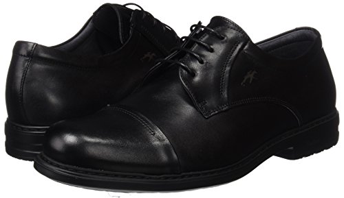 Fluchos | Zapato de Hombre | Simon 8468 Natural Negro Zapato Confort | Zapato de Piel de Vacuno de Primera Calidad | Cierre con Cordones | Piso Personalizado Fluchos Light