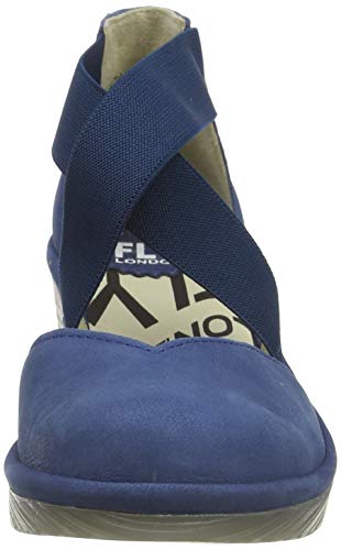 FLY London Paco147fly, Sandalias Punta Cerrada Mujer, Azul (Blue 004), 39 EU