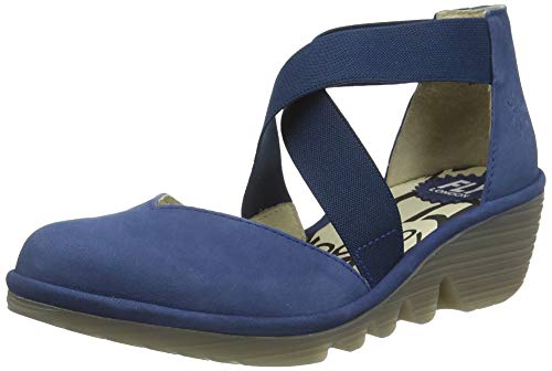 FLY London Paco147fly, Sandalias Punta Cerrada Mujer, Azul (Blue 004), 39 EU