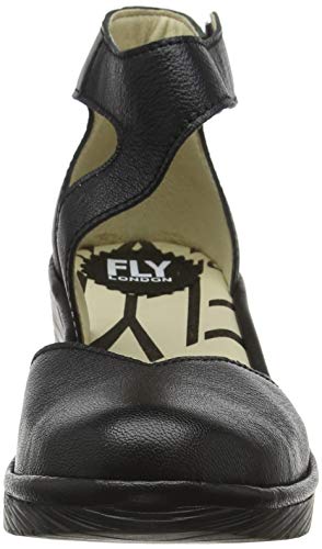 Fly London Pats801fly, Sandalias con Punta Cerrada Mujer, Negro (Black 006), 38 EU